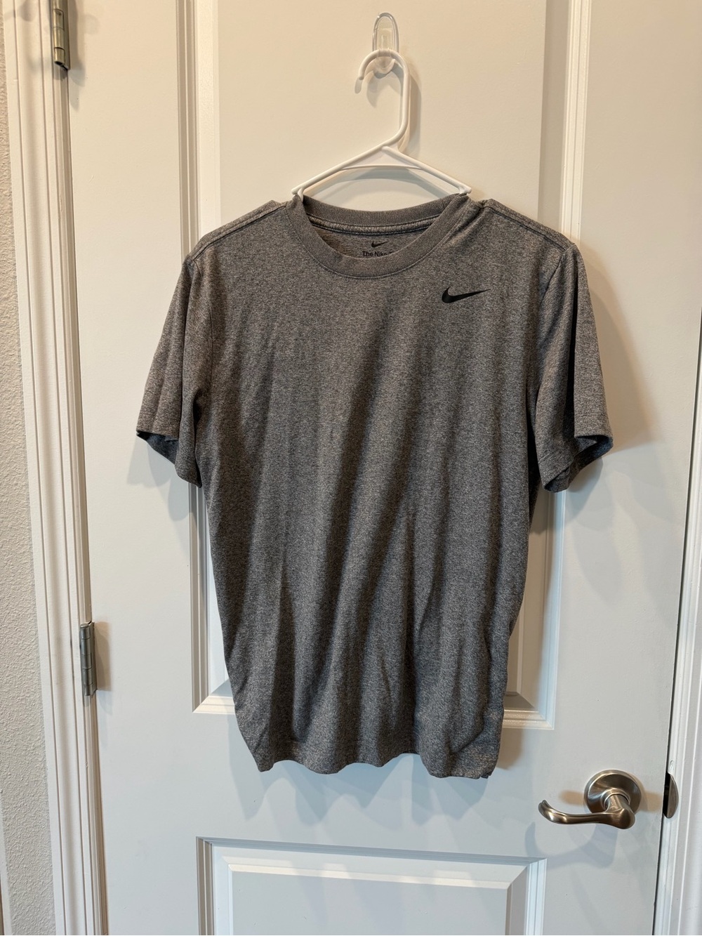 Mens M Nike Dri-fit Gray Short-Sleeve Performance Tee